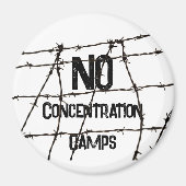 Aimant Pas de camps de concentration (Devant)