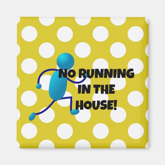 Aimant Pas de course à la Maison (Devant)