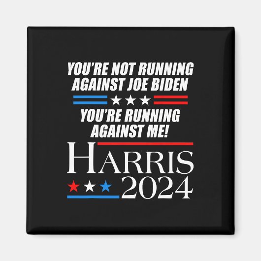 Aimant Pas de course contre Joe Biden - Kamala Harris Deb (Devant)