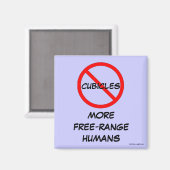 aimant - pas de cubicles = humains en liberté (Recto/Verso)