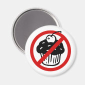 Aimant Pas de Cupcakes (Recto/Verso)