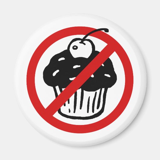 Aimant Pas de Cupcakes (Devant)