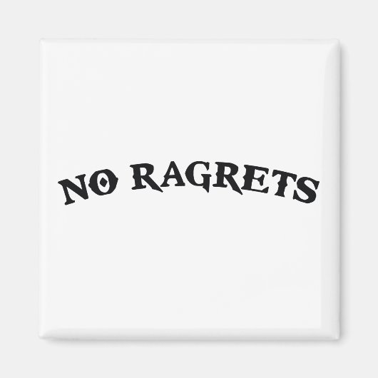 Aimant Pas de désaccords Regrettes trompeuses Tattoo (Devant)