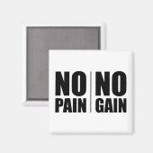 Aimant Pas de douleur ni gain (Recto/Verso)