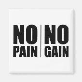 Aimant Pas de douleur ni gain (Devant)