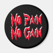 Aimant Pas de douleur Pas de gain Compétence Citation Rou (Devant)