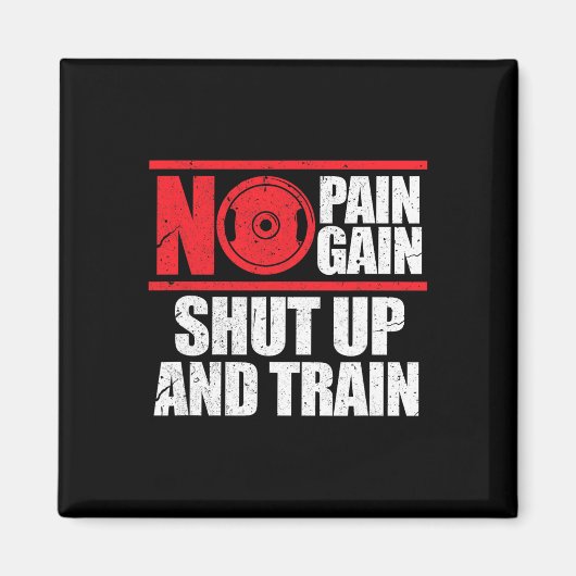 Aimant Pas De Douleur Pas De Gain Fermé Et Train Bodybuil (Devant)