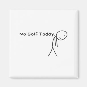 Aimant Pas De Golf Aujourd'Hui Drôle Stickman Stickman Go