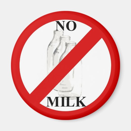 Aimant Pas de lait (Devant)