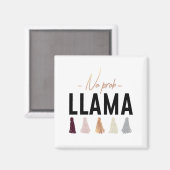 Aimant Pas de lama à sonde | Tassels d'or (Recto/Verso)