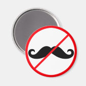 Aimant Pas de moustaches ! (Recto/Verso)