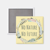 Aimant Pas de nature, pas d'avenir (Recto/Verso)