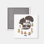 Aimant Pas de noix, je suis allergique, Sensibilisation à (Recto/Verso)