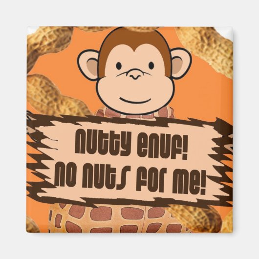 Aimant Pas de noix pour moi (Devant)