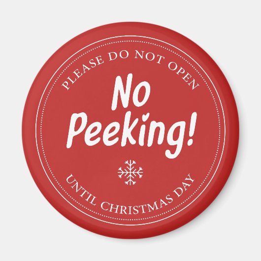 Aimant Pas De Pékin ! - N'Ouvre Pas Avant Noël (Devant)