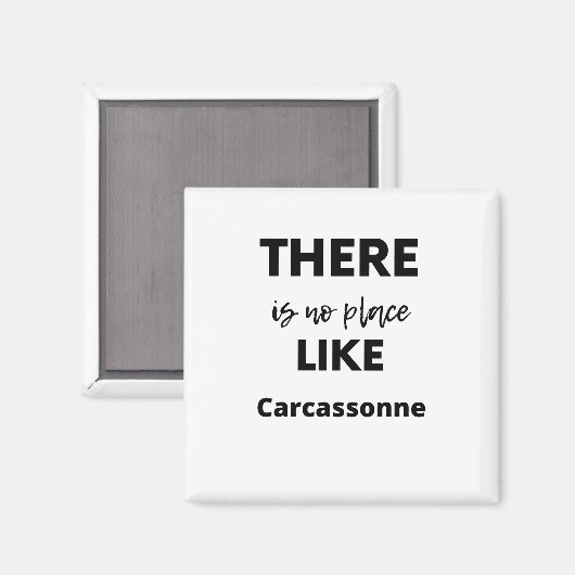 Aimant pas de place comme Carcassonne (Recto/Verso)