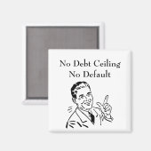 Aimant Pas de plafond de dette, pas de défaut (Recto/Verso)
