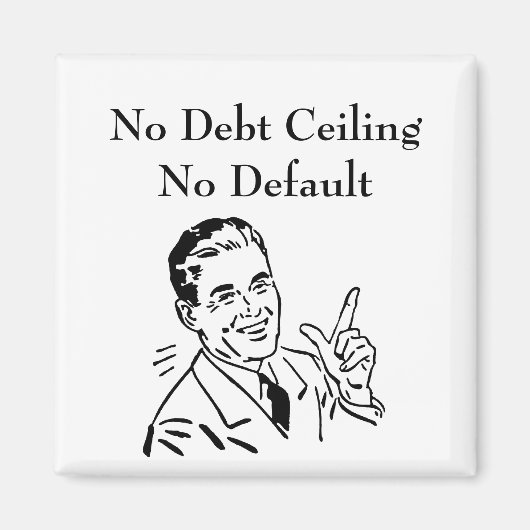 Aimant Pas de plafond de dette, pas de défaut (Devant)