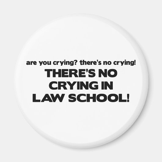Aimant Pas de pleurs à la faculté de droit (Devant)