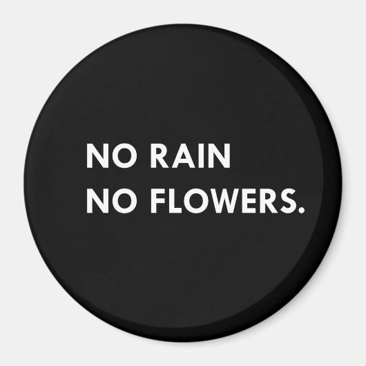 Aimant Pas de pluie ni de fleurs (Devant)