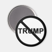 Aimant Pas de président Trump (Recto/Verso)