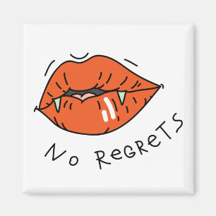 Aimant Pas de Regrets Red Lips Valentine