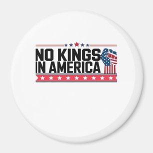 Aimant Pas de rois en Amérique USA Minimal Clean