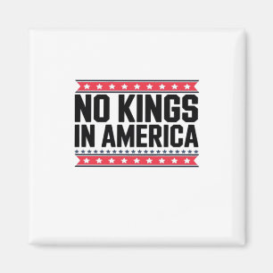 Aimant Pas de rois en Amérique USA Minimal Clean