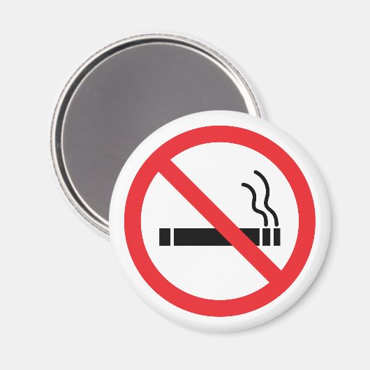 Aimant Pas de signe anti-tabac (Recto/Verso)