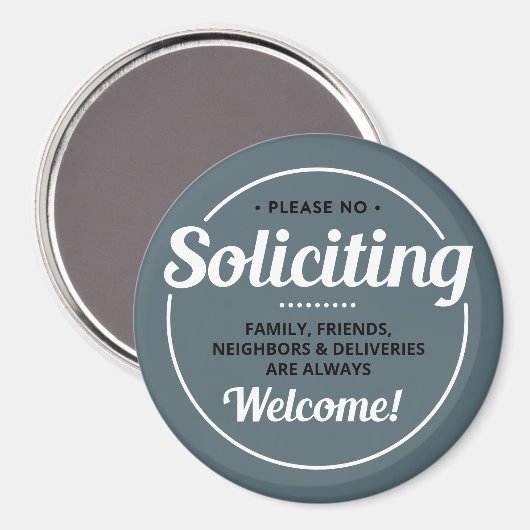 Aimant Pas de sollicitation (modifiable) Entrée avant (Recto/Verso)