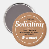 Aimant Pas de sollicitation (modifiable) Entrée avant (Recto/Verso)