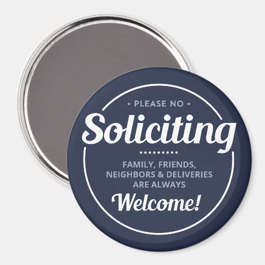 Aimant Pas de sollicitation (modifiable) Entrée avant (Recto/Verso)