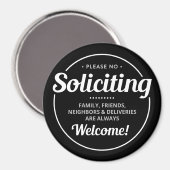 Aimant Pas de sollicitation (modifiable) Entrée avant (Recto/Verso)