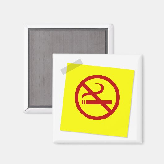 Aimant Pas de tabac (Recto/Verso)
