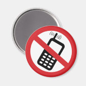 Aimant Pas de téléphones portables (Recto/Verso)