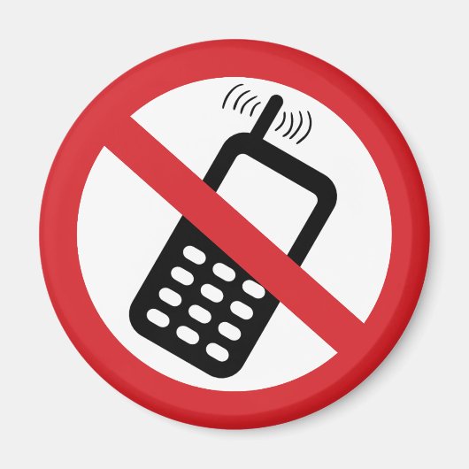 Aimant Pas de téléphones portables (Devant)