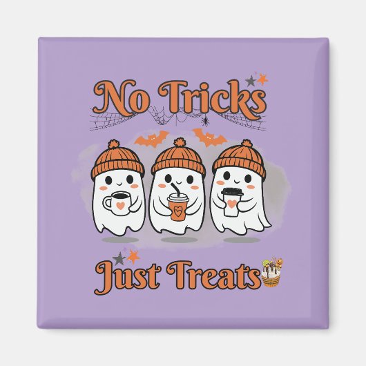 Aimant Pas De Trucs Juste Traite Halloween (Devant)