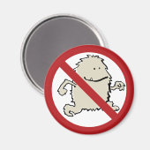 Aimant Pas de yeti autorisé ! (Recto/Verso)