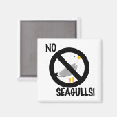 Aimant Pas de zone de mouette agaçante ! (Recto/Verso)