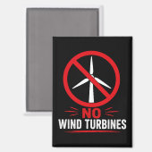 Aimant Pas d'éoliennes protestation rurale (Recto/Verso)