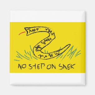 Aimant Pas d'étape sur le drapeau de Snek Gadsden