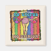 Aimant Pas d'utérus, pas d'avis (Devant)