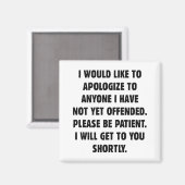 Aimant Pas encore offensé (Recto/Verso)