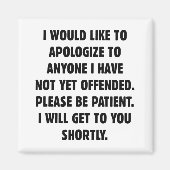 Aimant Pas encore offensé (Devant)