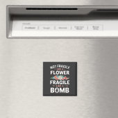 Aimant Pas fragile comme une fragile de fleurs comme une  (In Situ (Lave-vaisselle))