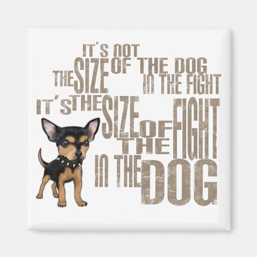 Aimant Pas la taille (Devant)