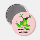 Aimant "Pas lundi encore Grenouille" (Recto/Verso)