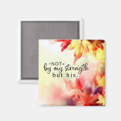 Aimant Pas par ma force mais par sa citation de la Bible (Recto/Verso)