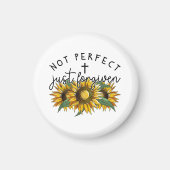 Aimant Pas parfait juste pardonné Sunflower Christian (Devant)