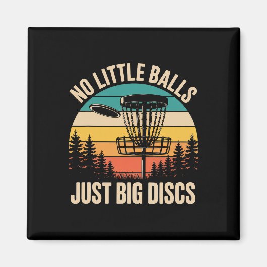 Aimant Pas petit juste gros disques drôle frisbee disc go (Devant)